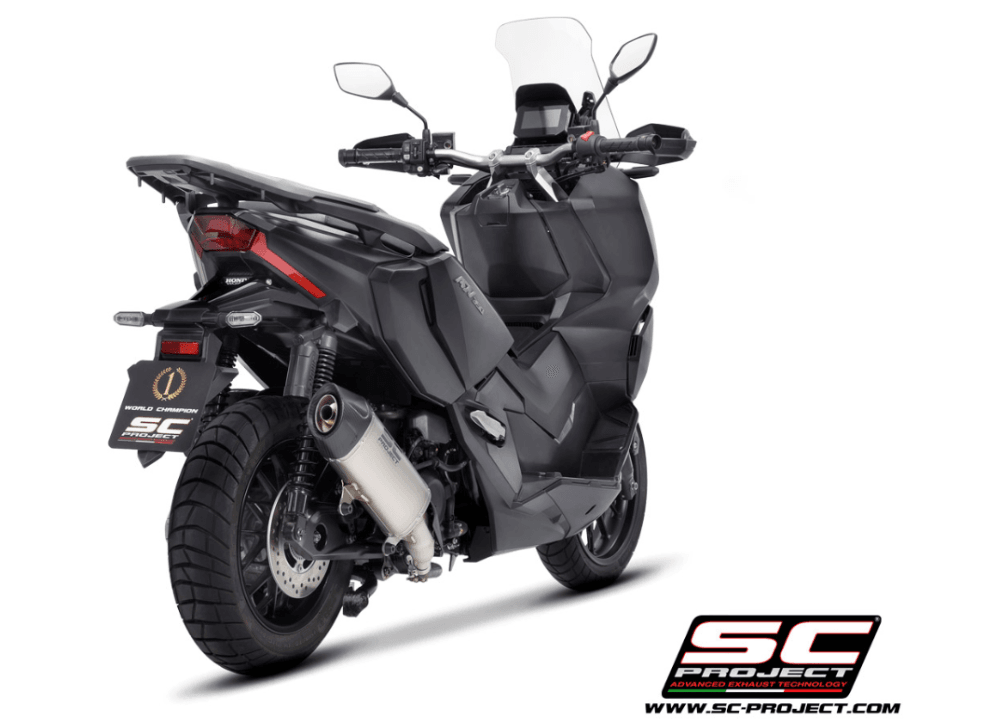 SC Project X-Plorer II GT Titanium Silencer Honda ADV 350 2022-24 - Motorcycle Performance Store