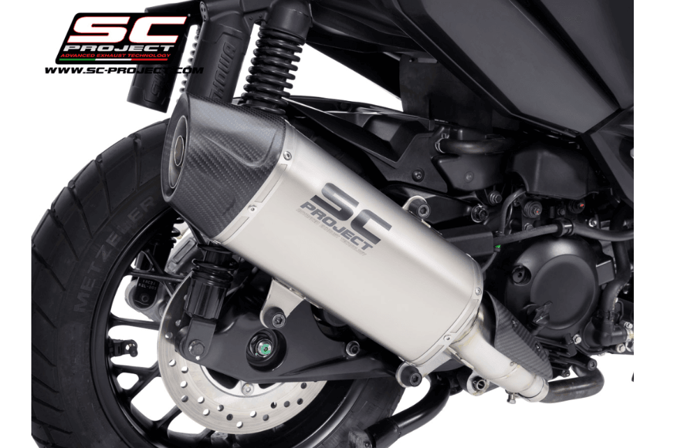 SC Project X-Plorer II GT Titanium Silencer Honda ADV 350 2022-24 - Motorcycle Performance Store