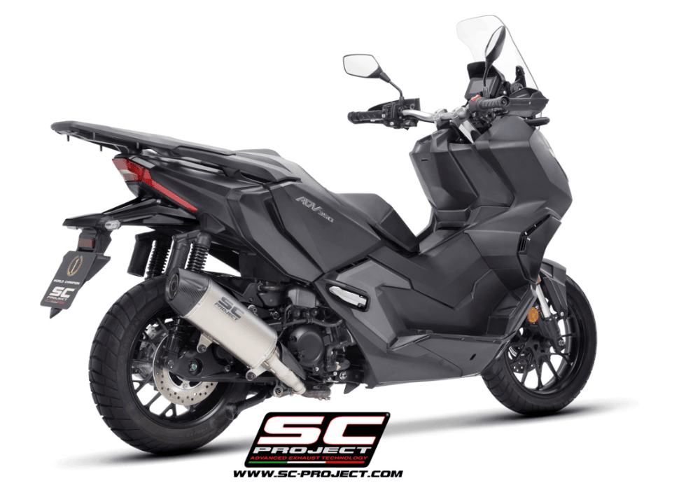 SC Project X-Plorer II GT Titanium Silencer Honda ADV 350 2022-24 - Motorcycle Performance Store