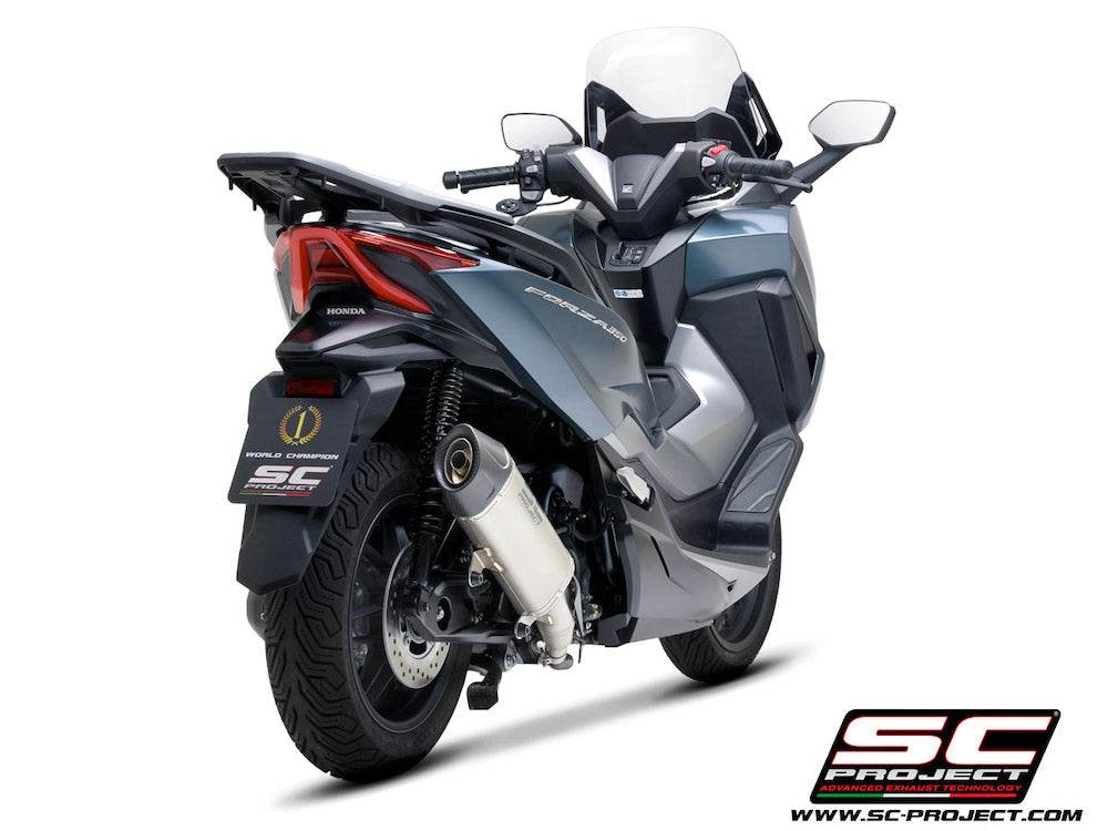 SC Project X-Plorer II GT Titanium Silencer Honda Forza 350 2021-24 - Motorcycle Performance Store