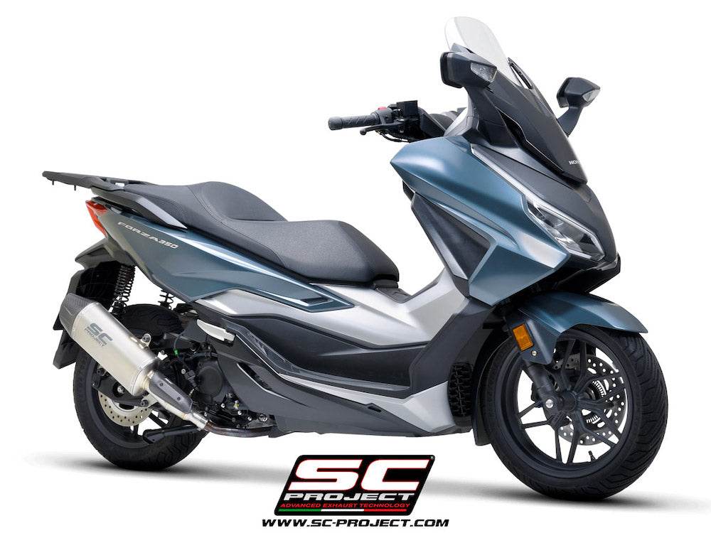 SC Project X-Plorer II GT Titanium Silencer Honda Forza 350 2021-24 - Motorcycle Performance Store
