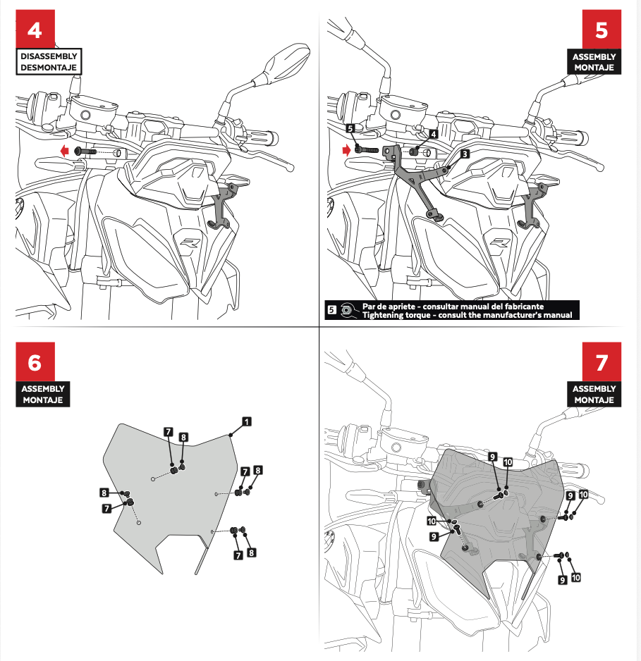 Pantalla Deportiva Puig BMW S1000R 2025-26 image 8