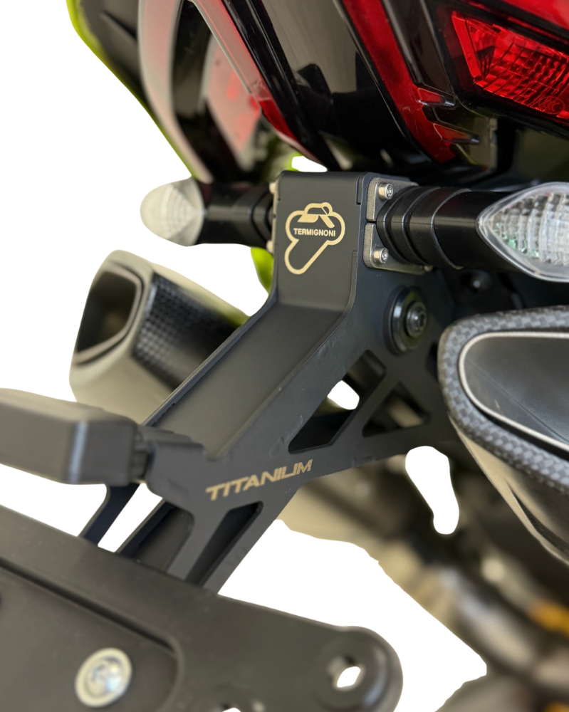 Termignoni Black Titanium Tail Tidy Ducati Streetfighter V4 2025-26 - Motorcycle Performance Exhausts