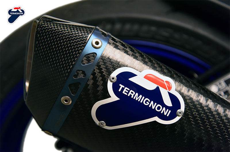 Termignoni Carbon Road Legal Silencer - Yamaha YZF1000 R1 2015-20 - Motorcycle Performance Store