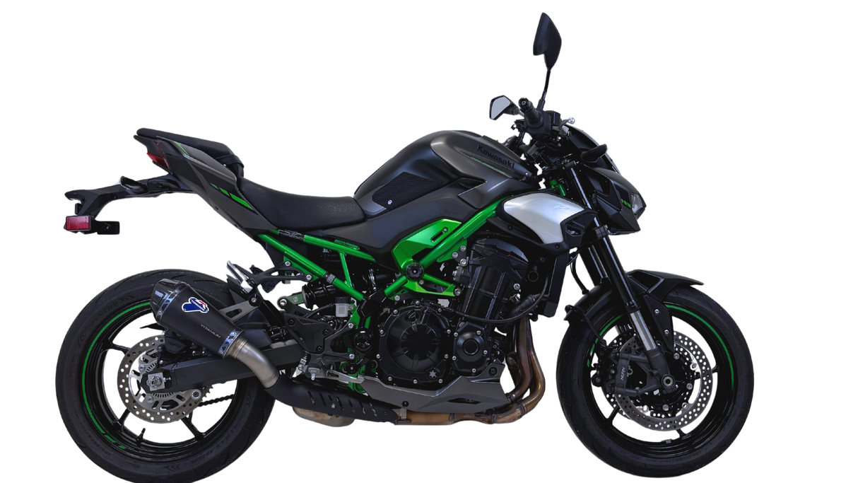 Termignoni Relevance Black-Blue Titanium Silencer Kawasaki Z900 2024-25 - Slip on Silencer