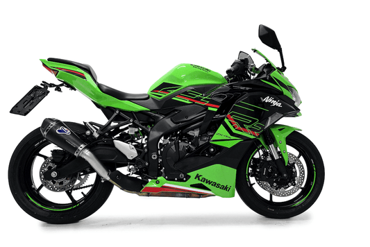 Termignoni Relevance Black Inox Silencer Kawasaki ZX-4R 2024-25 - Motorcycle Performance Store