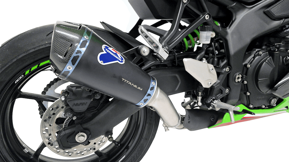 Termignoni Relevance Conical Black Silencer Kawasaki ZX-4R 2024-25 - Motorcycle Performance Store