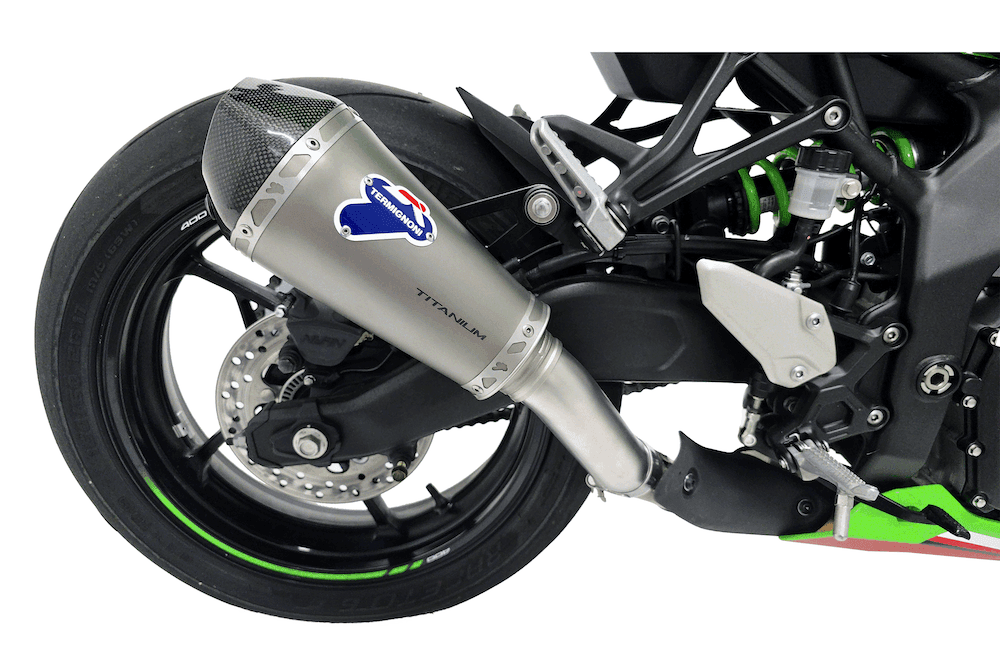 Termignoni Relevance Titanium Silencer Kawasaki ZX-4R 2024-25 - Motorcycle Performance Store