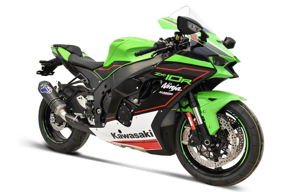 Termignoni Titanium Carbon Exhaust System Kawasaki ZX-10RR 2020-24 - Motorcycle Performance Store
