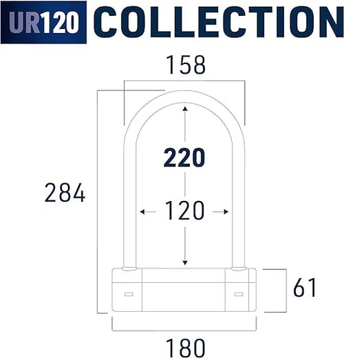 Urban Security UR120220 Motorcycle U Lock