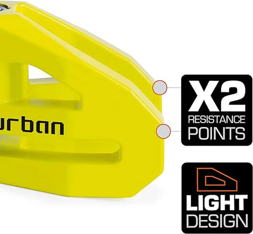 Urban Security UR206Y Motorcycle Disc Lock + Cable