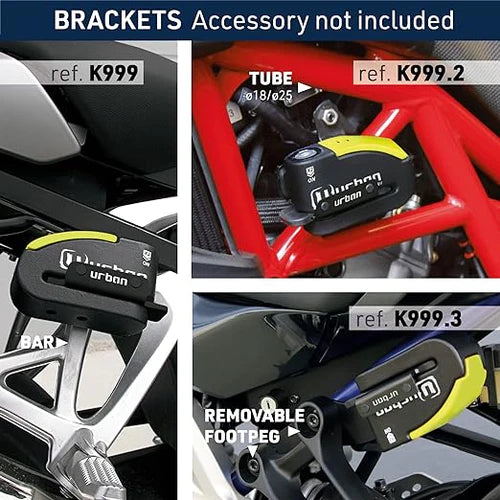 Urban Security 999 Motorcycle Disc Lock with Alarm