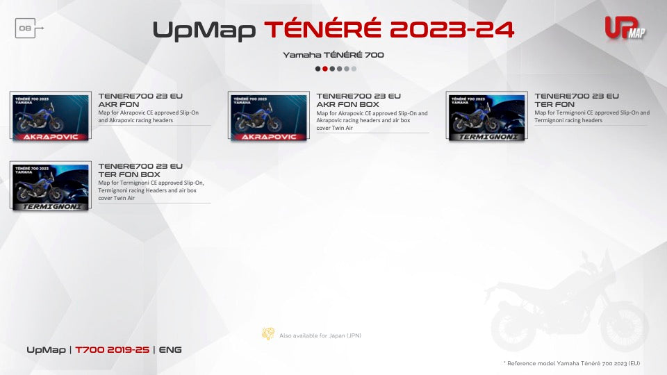 T800+ UpMap Inc Cable Yamaha Tenere 700 2019-25