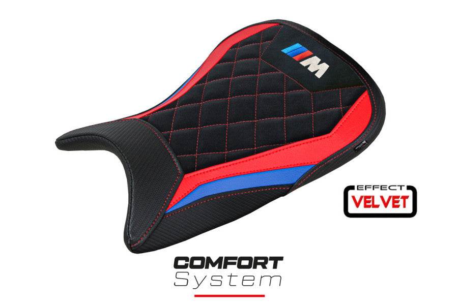 TPZ Italia Kiel Velvet Comfort system Seat Cover BMW M1000RR 2022-25 - Motorcycle Performance Store