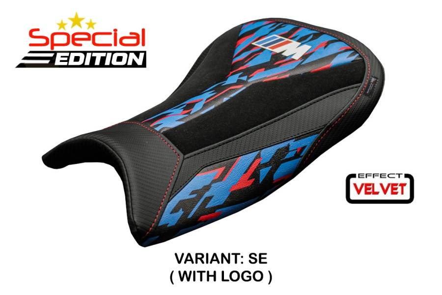 TPZ Italia Special Edition velvet Seat Cover BMW M1000RR 2022-25 - Motorcycle Performance Store
