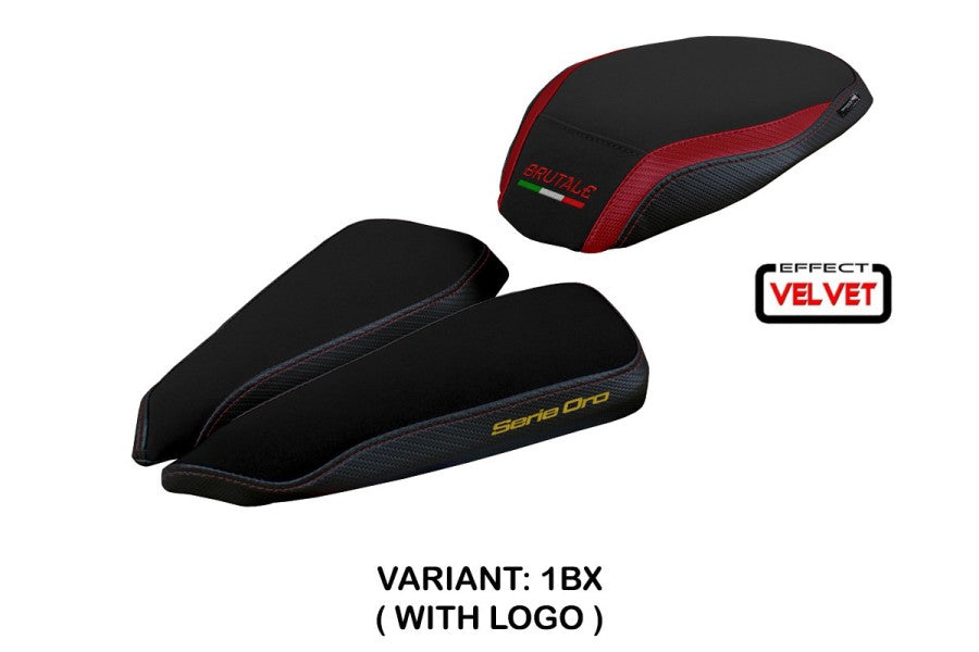 Housse de selle velours TPZ Italia Adai MV Agusta Brutale 1000 RR 2020-26 image 5