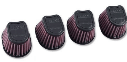 DNA OVAL TAPER RUBBER TOP 87mm Long Clamp on 54mm Set of 4 - Motorcycle Performance Store