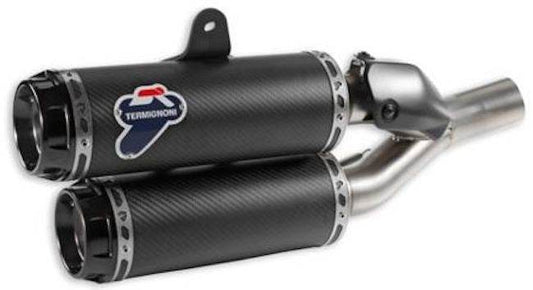 Ducati Monster 1200 S - Carbon Fibre Racing Silencer Kit 2017-21 - Motorcycle Performance Store