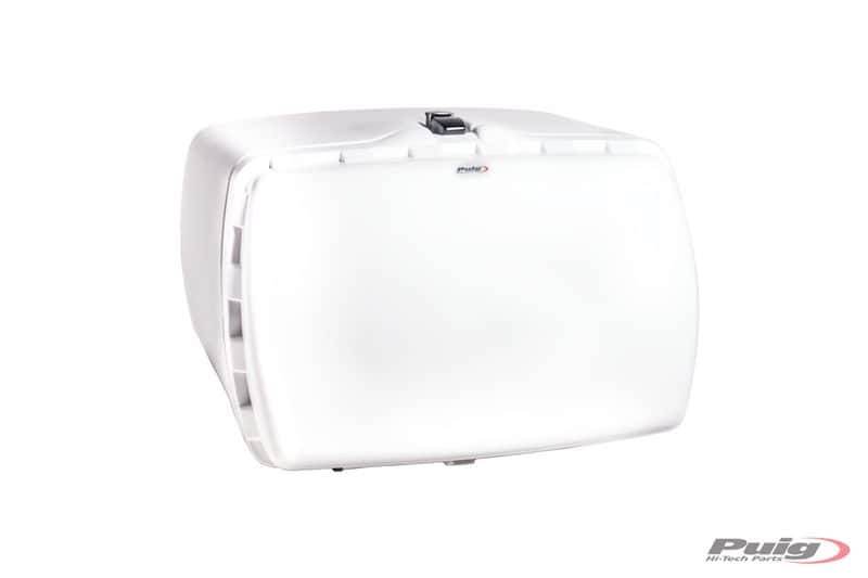 PUIG Universal Top Box 90L Maxi (Pizza) Box with Lock and Rear Opening Lid - Motorcycle Performance Store