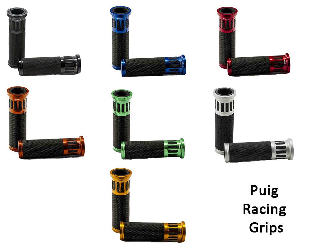 PUIG 22mm Handlebar Grips - Racing - Motorcycle Performance Store