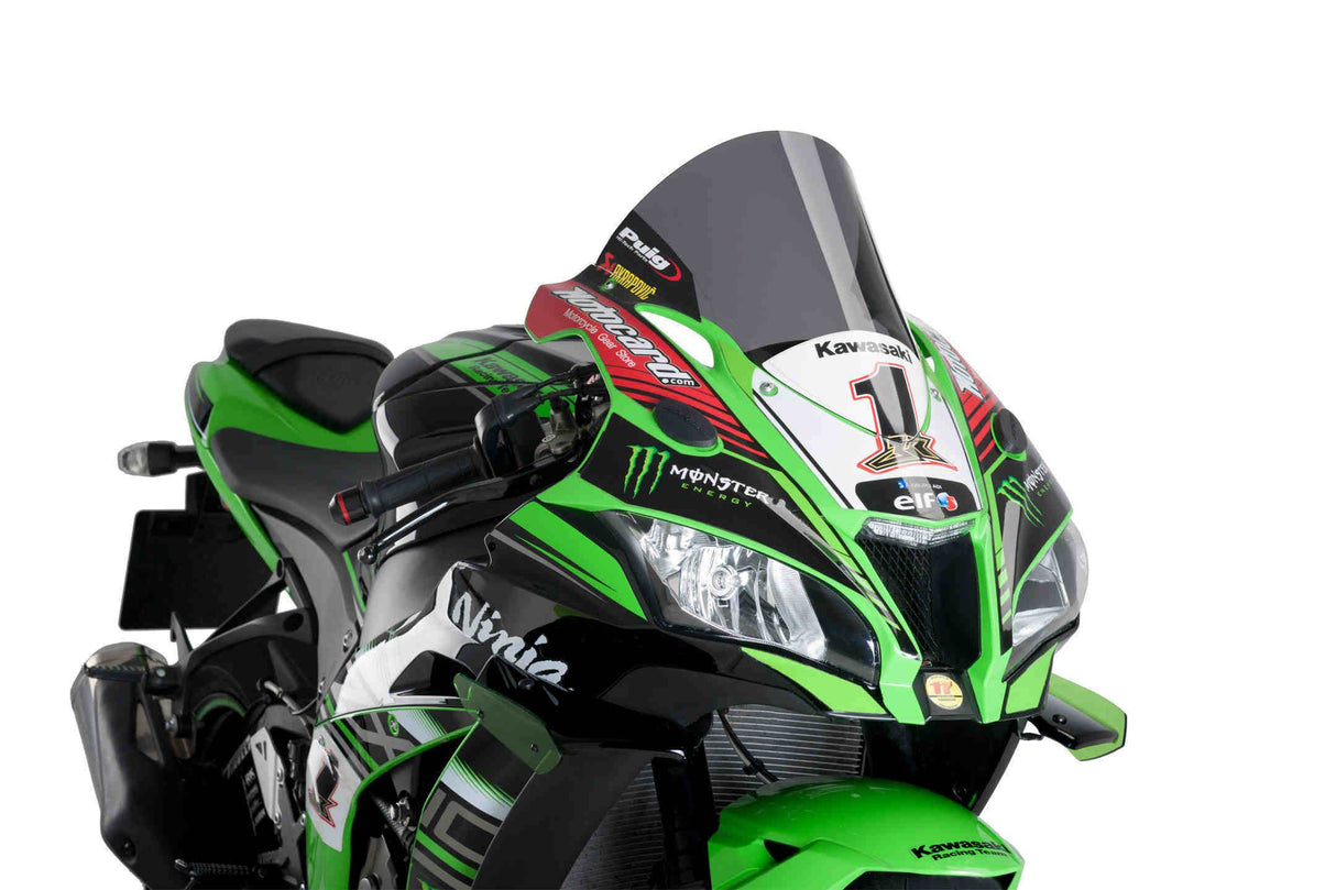 PUIG R-Racer Racing Screen - Kawasaki ZX-10RR 2017-20 - Motorcycle Performance Store