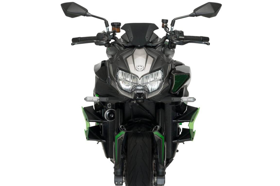 Puig Downforce Naked Spoilers Kawasaki ZH2 (SE) 2020-25 - Motorcycle Performance Store