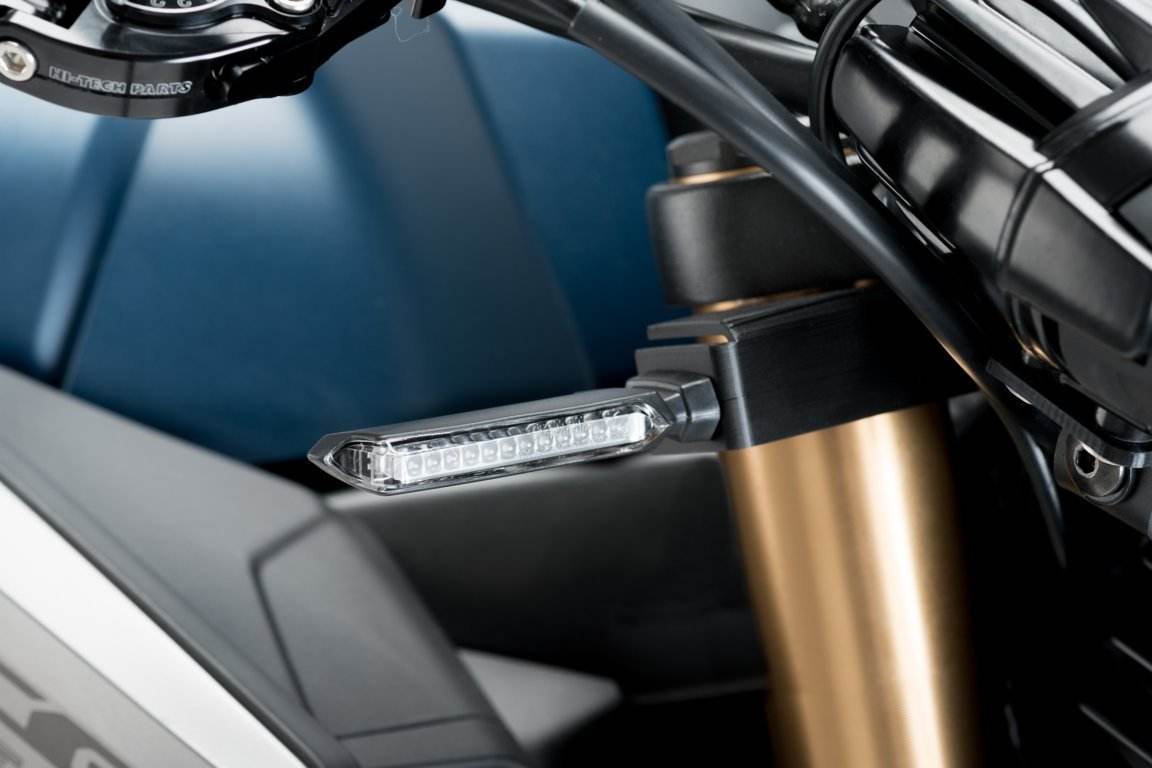 Puig Turn Light Plate Supports Honda CB650R 2019-25 - Motorcycle Performance Store