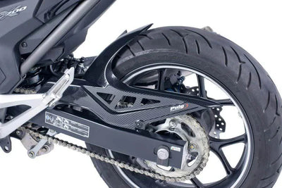 Puig Carbon Look Rear Hugger installed on a Honda NC750X