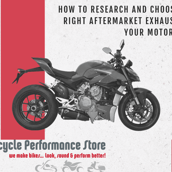 How to Research and Choose the Right Aftermarket Exhaust for your Motorcycle - Motorcycle Performance Store