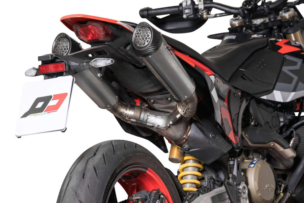 Ducati Hypermotard 698 with High-Performance Exhausts