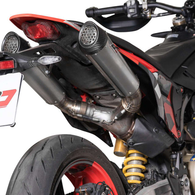 Ducati Hypermotard 698 with High-Performance Exhausts