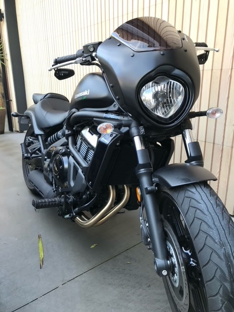 Custom Acces Semi Fairing Dark Knight - Kawasaki Vulcan S 2015-21 - CUP0012F - Motorcycle Performance Store