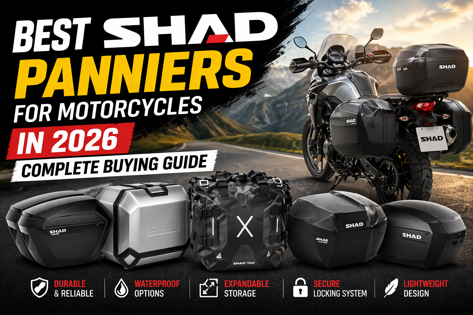 Best SHAD Panniers for Motorcycles in 2026 – Complete Buying Guide