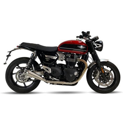 Ironhead OVC11 Conical Inox Silencers Triumph Speed Twin 1200 2019-23