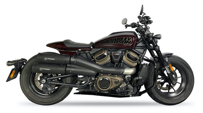 Ironhead Black Silencers Harley Davidson Sportster 1250 S 2021-24 - Motorcycle Performance Store