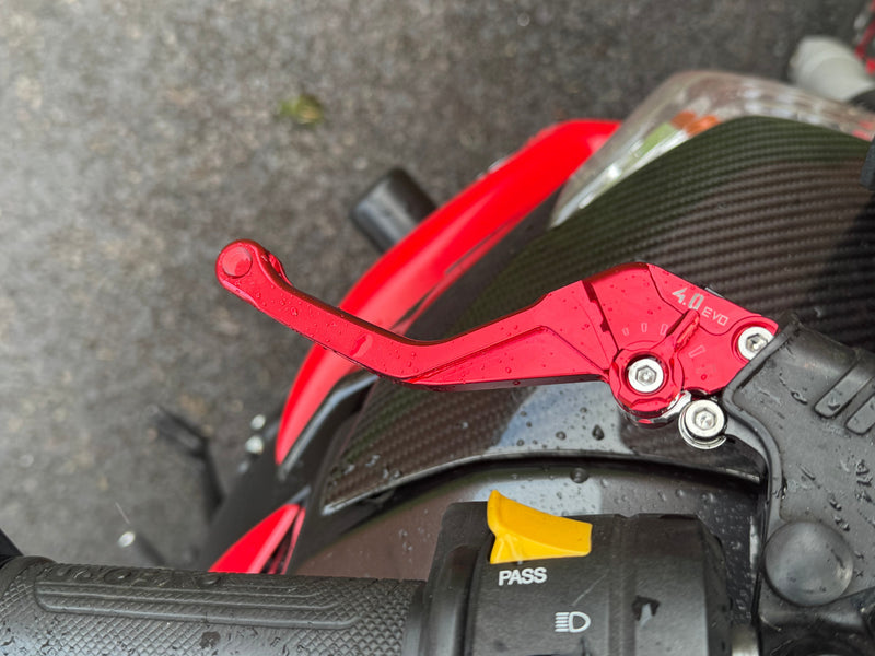 Puig Gen 4.0 Short Fixed Adjustable Levers - Red