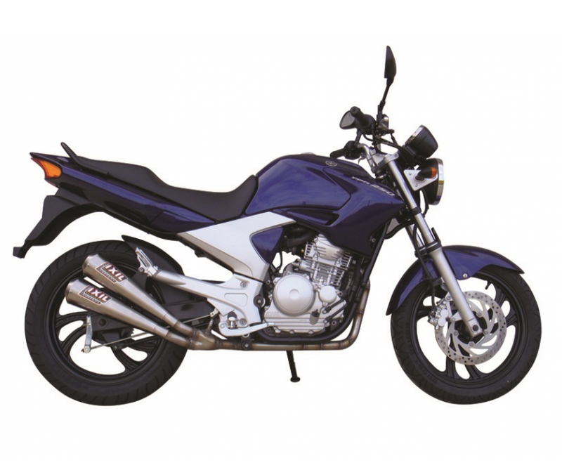 IXIL Dual Conical Exhaust system Yamaha YBR 250 2012-13 - Motorcycle Performance Store