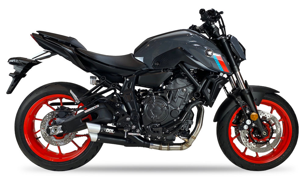 IXIL L3X Black Hyperlow Dual Exit Full System - Yamaha XSR 700 2021-22 - Motorcycle Performance Store