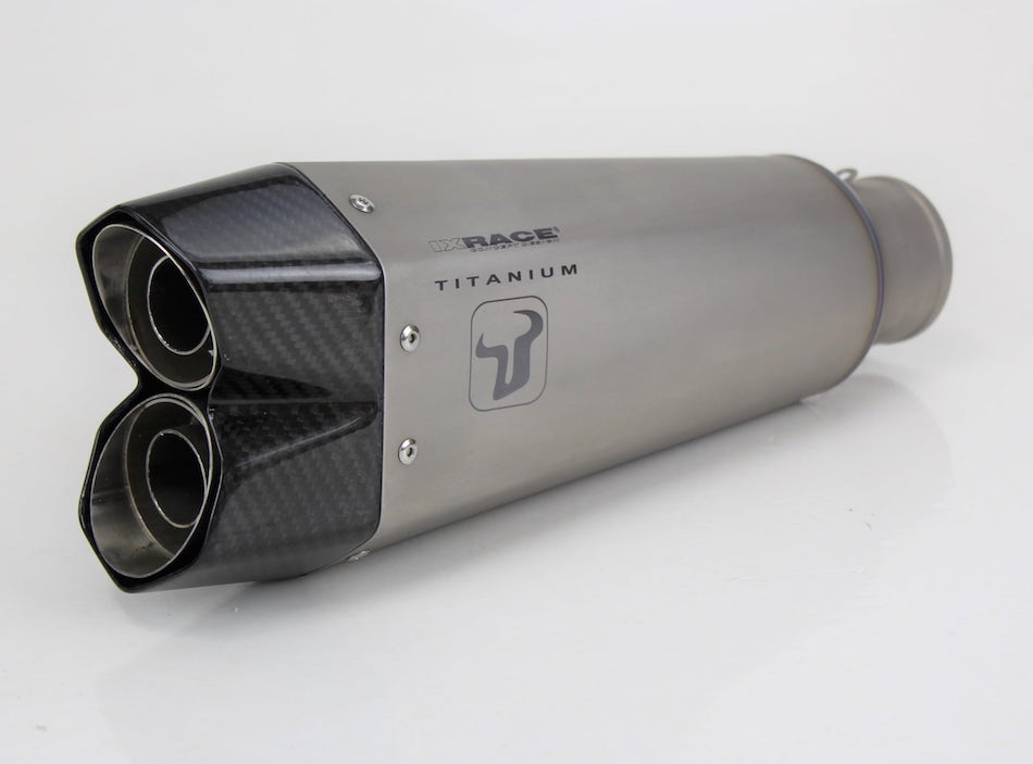 Ixrace M10 Titanium Silencer Ducati Scrambler 400 2015-18 - Motorcycle Performance Store