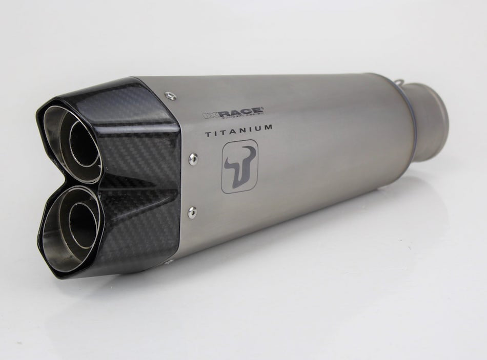 Ixrace M10 Titanium Silencer Ducati Scrambler 400 2015-18 - Motorcycle Performance Store