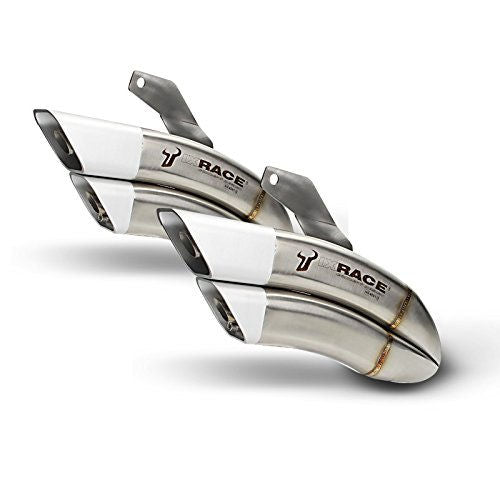 IXRACE Z7 Series 2 x Dual Exit INOX Silencers Kawasaki Z1000SX 2011-19 - Motorcycle Performance Store