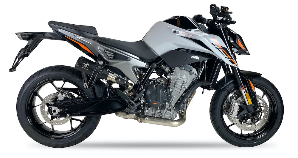 Ixrace MK2 Black Silencer and Decat KTM Duke 790 2023-24 - Motorcycle Performance Store