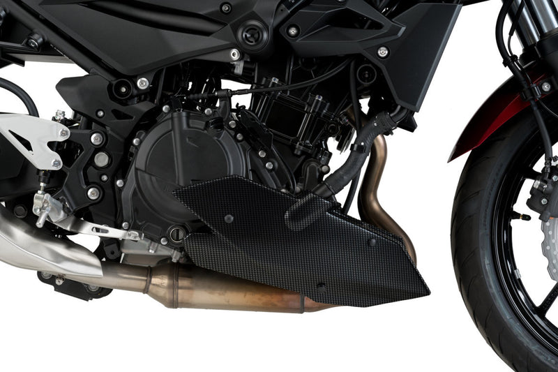 PUIG Carbon Engine Spoiler - Kawasaki Z400 2019-21 - Motorcycle Performance Store