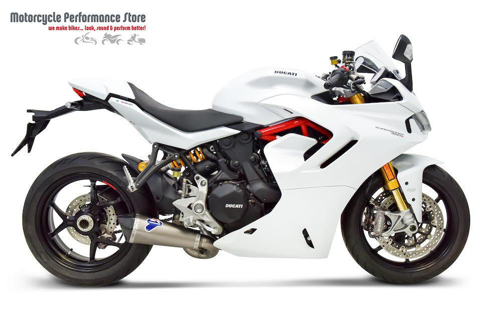 Termignoni Racing Silencer with De-cat - Ducati Supersport 950 2021-22 with UpMap - Motorcycle Performance Store
