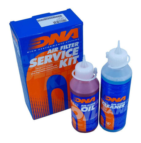 DNA Performance Air Filter Service Kit with filter cleaner and filter oil for reusable motorcycle air filters