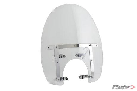 Puig America III windscreen with large touring profile in clear finish