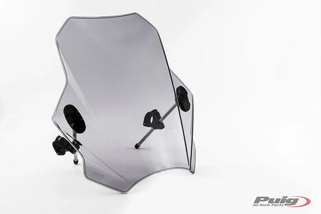 Puig Bat screen with compact sport-style profile in polycarbonate finish