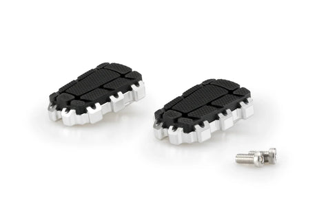 Puig Enduro 2.0 footpegs anodised aluminium adventure motorcycle footrests removable rubber grip