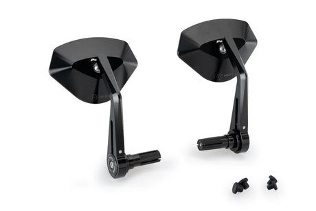 Puig Hi-Tech V bar-end mirror in anodised aluminium finish