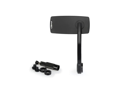 Puig Look mirror in black anodised aluminium neo retro design